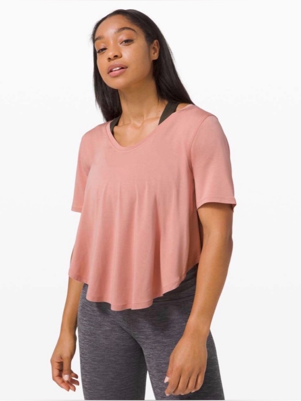 Lululemon Up for Downtime oversized short sleeve top size 4